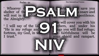 Psalm 91  New International Version NIV [upl. by Nalhsa883]