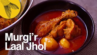 Murgir Laal Jhol—a fiery red Bengali chicken curry [upl. by Sashenka]