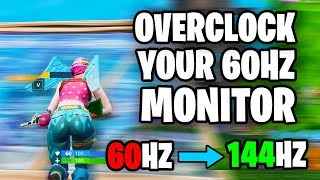 Increase Refresh rate for FREE  How to Overclock your 60Hz Monitor AMD Intel Nvidia [upl. by Reviel]