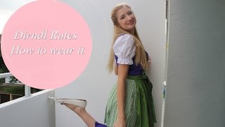 Dirndl  How to wear it  Regeln fürs Oktoberfest [upl. by Kos]