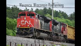 Railfanning Waupaca WI 61519 [upl. by Nnyllatsyrc]