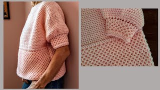 Blusa a crochet para mujer ¡Paso a paso [upl. by Aliuqat66]