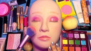 ASMR Makeup on Mannequin Whispered [upl. by Gorrono]