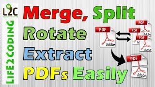 How to Combine or Merge Split Extract and Rotate Pages of a PDF Easily for Free on Windows [upl. by Stewart]