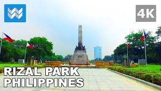 4K Exploring Rizal Park Luneta in Manila Philippines 🇵🇭 Walking Tour Vlog amp Travel Guide [upl. by Ydner]