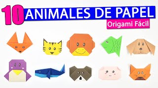 Las 10 FIGURAS de PAPEL en Origami más fáciles de hacer [upl. by Rosemari]