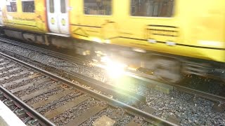 Merseyrail 507 009 making arcs at Birkdale station [upl. by Niwri]