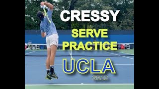 Maxime Cressy Court Level Tennis Practice [upl. by Kcirad]