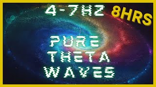 47hz PURE Theta Waves  432hz Base Frequency  Binaural Beats  CIA Hemi Sync  Astral Projection [upl. by Eelyram]