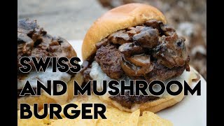 Easy Mushroom and Swiss Beef Burger Recipe  How To Make Mushroom and Swiss Beef Burger Recipe [upl. by Nagap]