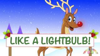 RUDLOPH THE REINDEER NEW FUN LYRICS  Christmas Songs  Nursery Rhymes TV  English Songs For Kids [upl. by Nnaarat]