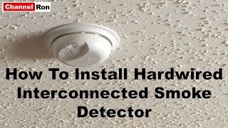 How to install hardwired interconnected smoke detector [upl. by Alfy972]