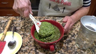 Italian Grandma Makes Fresh Basil Pesto [upl. by Margaretha]