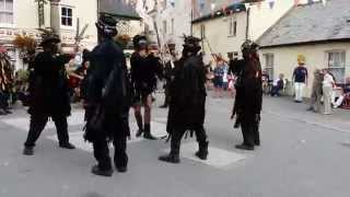 Beltane Border Morris dancing Huntress in Cawsand [upl. by Tebazile]