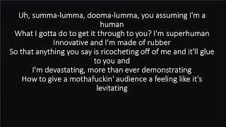 RAP GOD FAST PART  EMINEM LYRICS [upl. by Ettennahs]