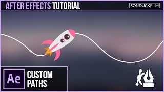 After Effects Tutorial Animate Any Object or Text Along a Custom Path [upl. by Ahseit]