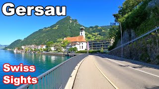 Gersau Switzerland 4K Beautiful Place Lake Lucerne [upl. by Ardni]