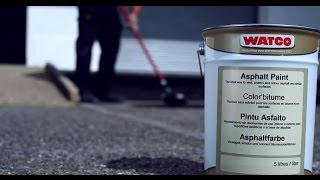 How to paint asphalt or tarmac  Watco [upl. by Falkner]