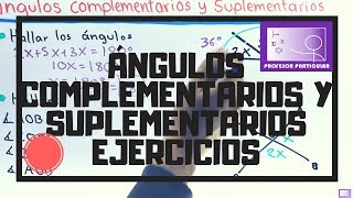 Ángulos complementarios y suplementarios  ejercicios  Trigonometría [upl. by Enelrihs]