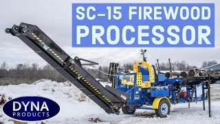 The Worlds Most Affordable Firewood Processor — DYNA Products SC15 [upl. by Nork]