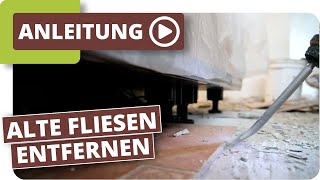 Alte Fliesen aus der Küche entfernen ohne Küchenabbau [upl. by Lund]