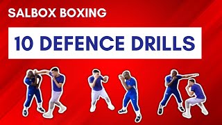 SALBOX BOXING 10 DEFENCE DRILLS [upl. by Norrek]