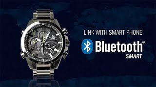 CASIO EDIFICE Bluetooth® SMART enabled EQB500 product video [upl. by Berriman]