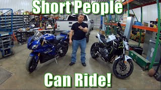 Short and want a motorcycle  Insight from an actual short rider [upl. by Hulbig592]