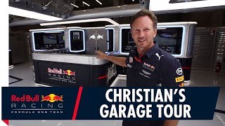 Christian Horners Red Bull Racing Garage Tour [upl. by Ogren]