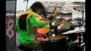 Joey Jordison Drumming Backstage camera [upl. by Thorman]