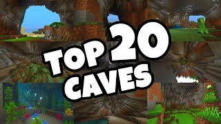 TOP 20 BEST CAVE SEEDS For Minecraft 116 Bedrock Edition PE Xbox PS4 Switch amp W10 [upl. by Etterraj981]