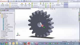 Modeling an Equation Driven Involute Spur Gear in Solidworks [upl. by Azila]