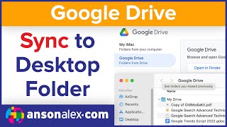 Google Drive  How to Sync with a Local Folder on Desktop [upl. by Enihpesoj414]