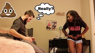 I POOPED MY PANTS PRANK ON BOYFRIEND [upl. by Kcirtapnhoj]