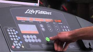 Life Fitness Treadmill Tutorial [upl. by Kyre]