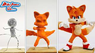 Como hacer TAILS Escultura Plastilina  How to TAILS Clay tutorial  How to Tails  DibujAme Un [upl. by Aronid]