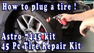 How to plug or replug a tire [upl. by Leirea]