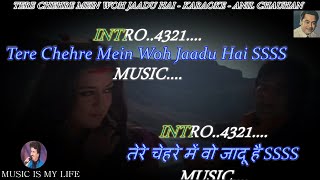 Tere Chehre Mein Woh Jaadu Hai Karaoke Scrolling Lyrics Eng amp हिंदी [upl. by Acie565]