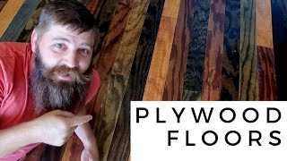 How To  PLYWOOD FLOORING  DIY  start to finish [upl. by Hgielsa]