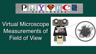 Virtual Microscope Measurements Finding Field of View FoV [upl. by Namor]