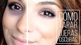 CÓMO TAPAR OJERAS OSCURAS  Tutorial paso a paso [upl. by Yaral]