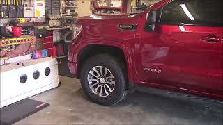 Bridgestone Dueler AT Revo 3 27570 R18 new tires on 2021 GMC Sierra AT4 62L [upl. by Ceporah]