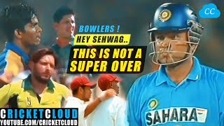 Sehwag thought its a Super Over  Epic Overs  Best of Virender Sehwag [upl. by Mannos]