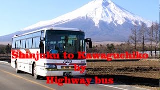 Tokyo to Kawaguchiko by Highway bus [upl. by Renaldo]