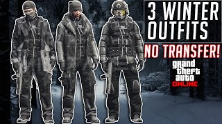 GTA 5 Online Winter Outfits NO TRANSFER [upl. by Ruamaj769]