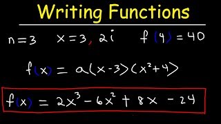 Writing Polynomial Functions With Given Zeros  Precalculus [upl. by Wills185]