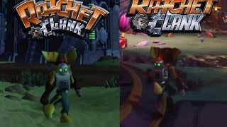 Ratchet and Clank Planet Aridia Comparison PS2 vs PS4 [upl. by Tdnarb]