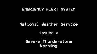 Severe Thunderstorm Warning  EAS 588  32814 749 PM [upl. by Margret]