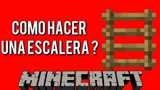 Como Hacer Una Escalera En Minecraft De Madera [upl. by Calica]