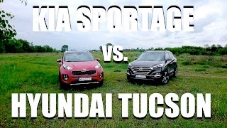 KIA Sportage vs Hyundai Tucson  porównanie English subs [upl. by Ennagrom]